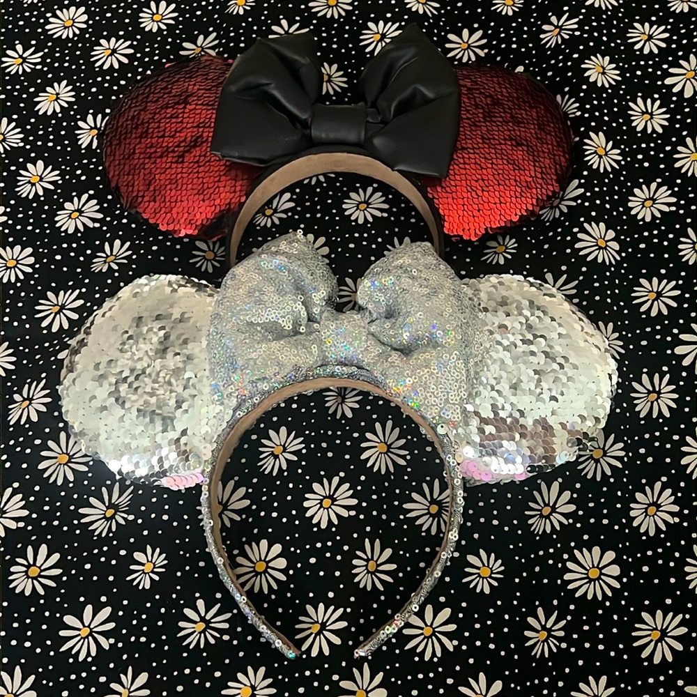 Two-Tone Sequin Disney Ear Headbands